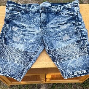 Blue Cult Men's Distressed Denim Shorts